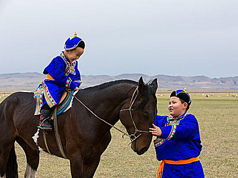蒙古马蒙古人