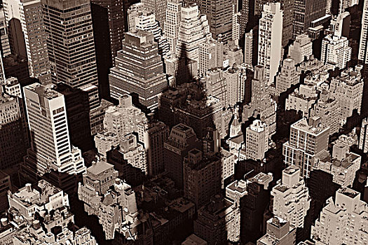 纽约,帝国大厦,影子,上方,城市,建筑,911事件,美国