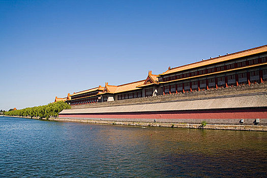 北京,故宫,护城河,筒子河
