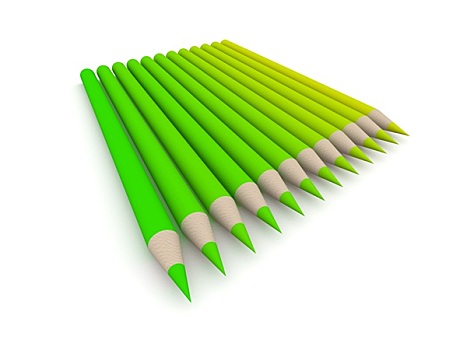 蜡笔画,彩色,绿色