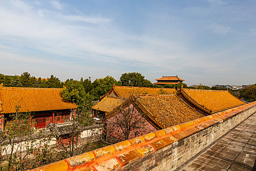从午门城墙上俯瞰北京故宫