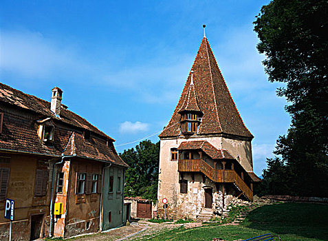 罗马尼亚,特兰西瓦尼亚,中世纪,城堡,塔