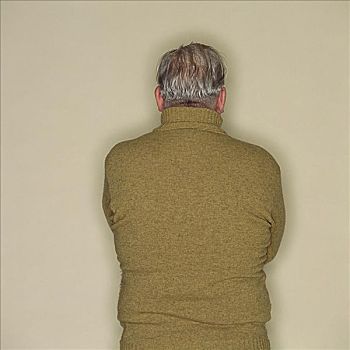 个性老男人背影头像图片