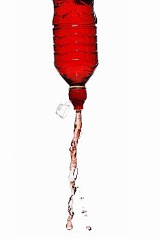 红色,功能型饮料,喷,室外,瓶子