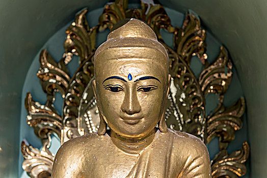 佛像,大金塔,仰光,缅甸,亚洲