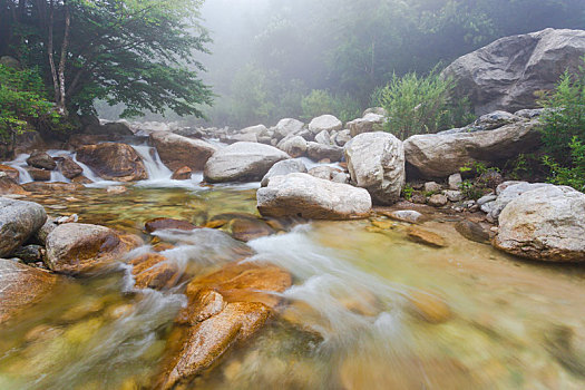 陕西秦岭沣峪风光