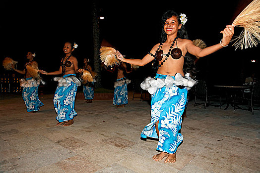 女孩,传统舞蹈,帕劳,密克罗尼西亚,大洋洲
