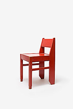 红色,涂绘,木椅,荷兰,设计