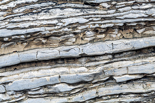 沉积岩岩层表面纹理