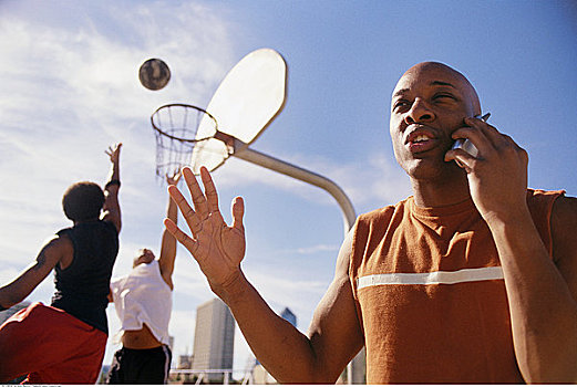 篮球手,手机
