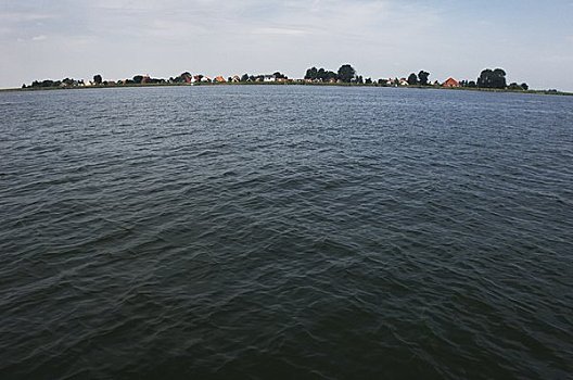 乡村,上方,水,北荷兰,荷兰