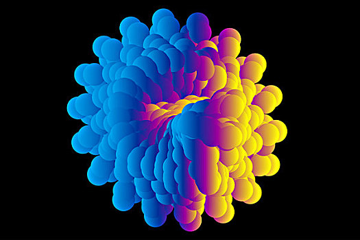 圆点组成的彩色抽象背景图案