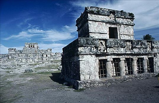墨西哥,尤卡坦半岛,玛雅,遗址,石头,建筑