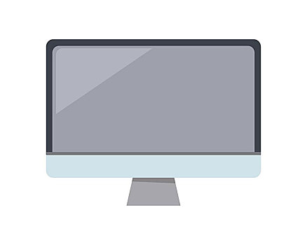 灰色,电脑显示器,公寓,留白,显示屏,液晶显示屏,电视,显示器,电视屏幕,机智,矢量,隔绝,物体,白色背景,背景,插画