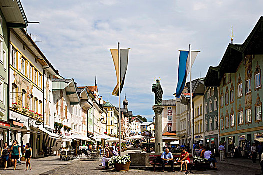 坏,市场街道,上巴伐利亚,巴伐利亚,德国,欧洲