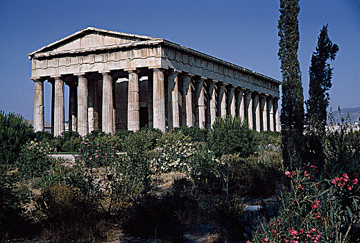 庙宇,雅典,希腊,建筑,地标,历史