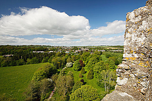上面,布拉尼城堡,城堡,科克郡,爱尔兰