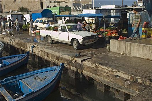 鱼市,的黎波里,利比亚