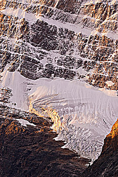 天使,冰河,日出,山,碧玉国家公园,艾伯塔省