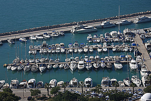 突尼斯,蓝白小镇,地中海,游艇码头