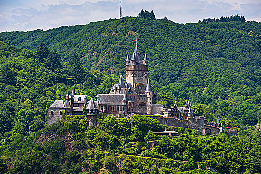 城堡,科赫姆,摩泽尔,山谷,莱茵兰普法尔茨州,德国