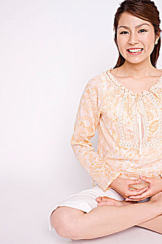 日本年轻女性,瑜珈