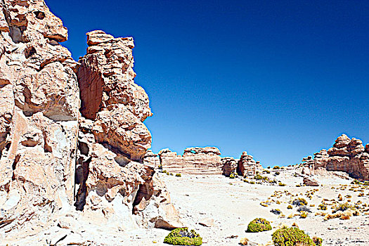 玻利维亚,高原,石头,山谷