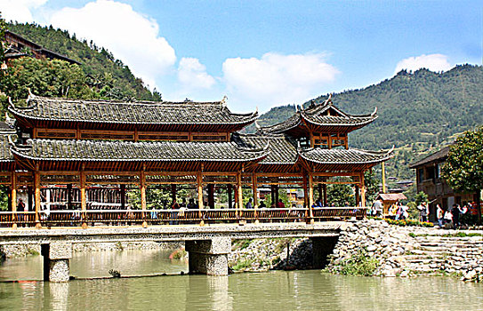 贵州西江千户苗寨的建筑