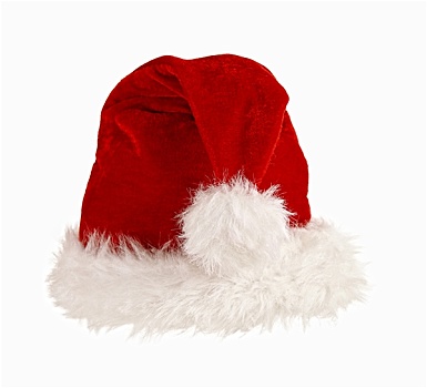 圣诞老人,帽,白色背景