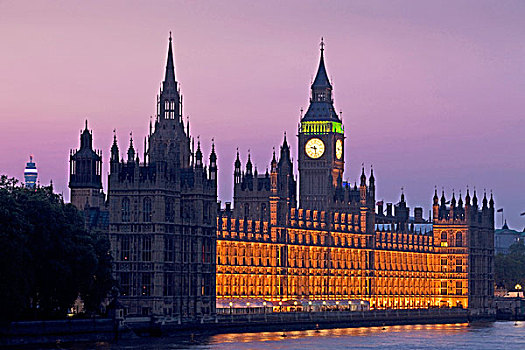 议会大厦,大本钟,伦敦,英格兰