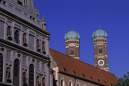 德国,巴伐利亚,慕尼黑,圣母大教堂,圣母教堂