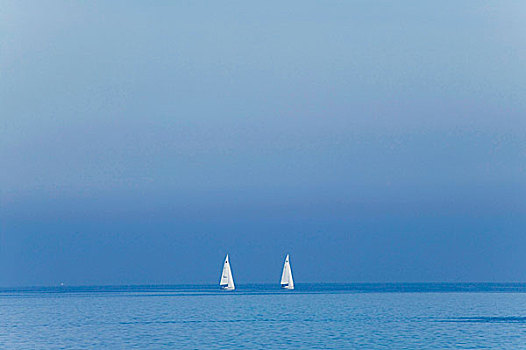 风景,帆船,海洋,瑞典