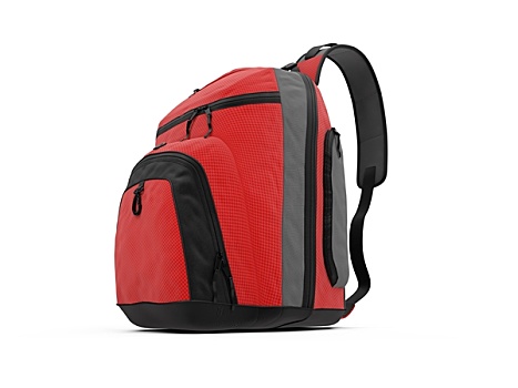 红色,旅行,背包