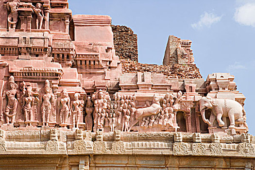 雕刻,庙宇,克利须那神,印度