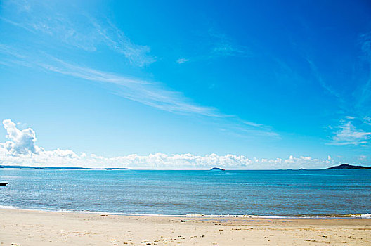 海滩,海洋,白天,放松,风景