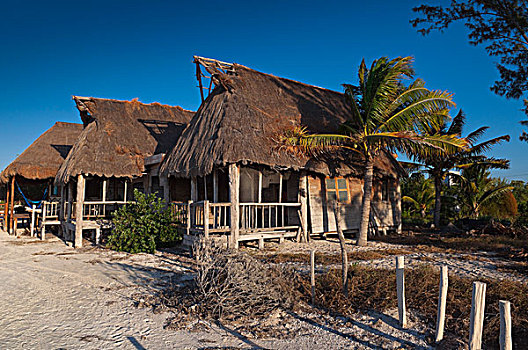 海滩小屋,尤卡坦半岛,墨西哥