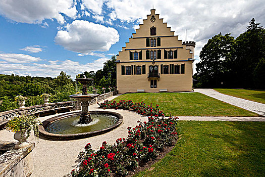 城堡,宫殿,公园,烤面包,上弗兰科尼亚,巴伐利亚,德国,欧洲