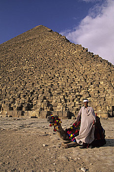 埃及,开罗,吉萨金字塔,基奥普斯,金字塔,骆驼
