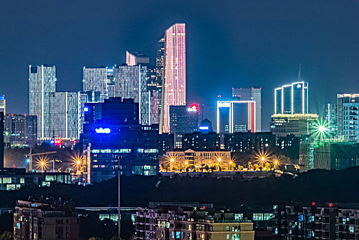 江苏省南京市河西cbd商业中心建筑景观