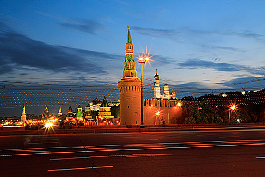 莫斯科户外傍晚景观