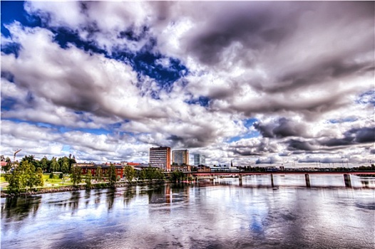 瑞典,城市,河