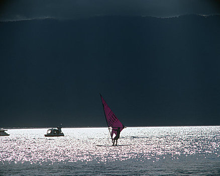 帆板运动,湖