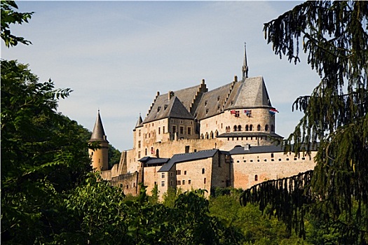 中世纪,城堡,卢森堡