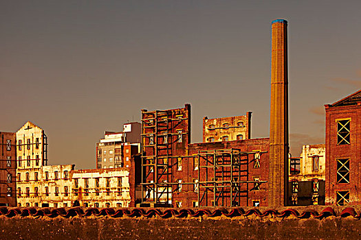 老,工业建筑,西班牙