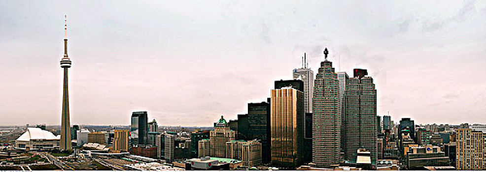 城市天际线,多伦多,安大略省,加拿大