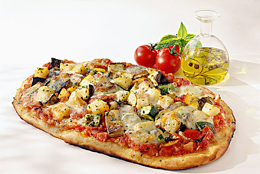 比萨饼,意大利干酪,蔬菜,按部就班