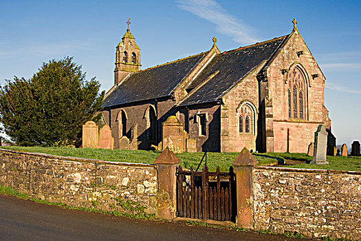 教堂,湖区,坎布里亚,英格兰