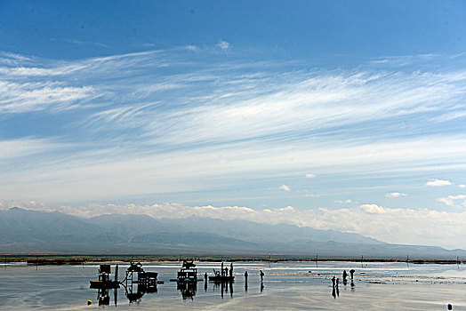 茶卡盐湖景风光