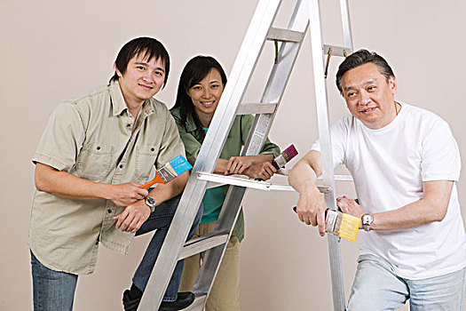 亚洲家庭,上油漆