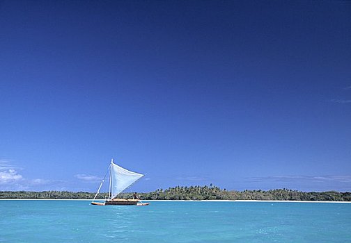 独木舟,舷外支架,新加勒多尼亚